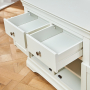 Wilmslow White Painted Medium 2 Drawer 2 Door Sideboard