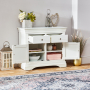 Wilmslow White Painted Medium 2 Drawer 2 Door Sideboard