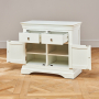 Wilmslow White Painted Medium 2 Drawer 2 Door Sideboard