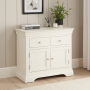 Wilmslow White Painted Medium 2 Drawer 2 Door Sideboard