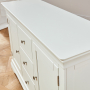 Wilmslow White Painted Large 3 Drawer 2 Door Sideboard