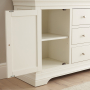 Wilmslow White Painted Large 3 Drawer 2 Door Sideboard