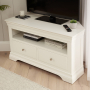 Wilmslow White Painted Corner TV Unit - Up to 50" TV Size