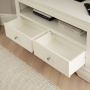 Wilmslow White Painted Corner TV Unit - Up to 50" TV Size