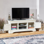 Wilmslow White Painted Widescreen TV Unit - Up to 60" TV Size