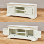 Wilmslow White Painted Widescreen TV Unit - Up to 60" TV Size