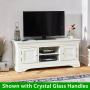 Wilmslow White Painted Widescreen TV Unit - Up to 60" TV Size