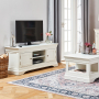 Wilmslow White Painted Widescreen TV Unit - Up to 60" TV Size