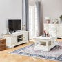 Wilmslow White Painted Widescreen TV Unit - Up to 60" TV Size