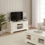 Wilmslow White Painted Widescreen TV Unit - Up to 60" TV Size