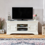 Wilmslow White Painted Widescreen TV Unit - Up to 60" TV Size