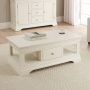 Wilmslow White Painted 1 Drawer Coffee Table