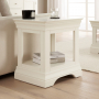 Wilmslow White Painted Lamp Side Table