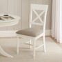 Wilmslow White Painted Round Dining Table with 4 Chair Set