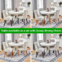 Wilmslow White Painted Round Dining Table with 4 Chair Set