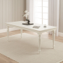 Wilmslow White Painted Rectangle Dining Table with 6 Chair Set