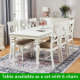 Wilmslow White Painted Rectangle Dining Table