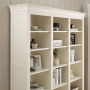 Wilmslow White Painted Grand Library Bookcase with 3 Drawers