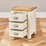 Cotswold Cream Painted 3 Drawer Bedside