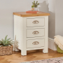 Cotswold Cream Painted 3 Drawer Bedside