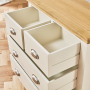 Cotswold Cream Painted 2 Over 2 Drawer Chest of Drawers