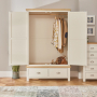 Cotswold Cream Painted 2 Door 2 Drawer Double Wardrobe