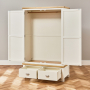 Cotswold Cream Painted 2 Door 2 Drawer Double Wardrobe