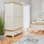 Cotswold Cream Painted 2 Door 2 Drawer Double Wardrobe