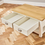 Cotswold Cream Painted 2 Drawer Coffee Table