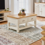 Cotswold Cream Painted 2 Drawer Coffee Table