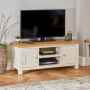 Cotswold Cream Painted Large Widescreen TV Unit - Up to 60" TV Size