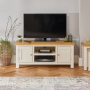 Cotswold Cream Painted Large Widescreen TV Unit - Up to 60" TV Size