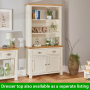 Cotswold Cream Painted 2 Door 2 Drawer Medium Sideboard