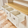 Cotswold Cream Painted Large Glazed Dresser Sideboard