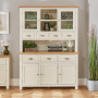 Cotswold Cream Painted Large Glazed Dresser Sideboard