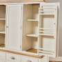 Cotswold Cream Painted Triple Kitchen Larder Pantry Cupboard