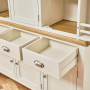 Cotswold Cream Painted Triple Kitchen Larder Pantry Cupboard