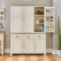 Cotswold Cream Painted Triple Kitchen Larder Pantry Cupboard