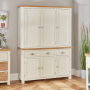 Cotswold Cream Painted Triple Kitchen Larder Pantry Cupboard