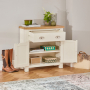 Cotswold Cream Painted 2 Door 1 Drawer Small Sideboard