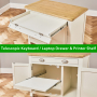 Cotswold Cream Painted Hideaway Computer Desk