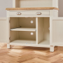 Cotswold Cream Painted Hideaway Computer Desk with Bookcase Top