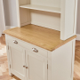 Cotswold Cream Painted Hideaway Computer Desk with Bookcase Top