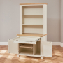 Cotswold Cream Painted Hideaway Computer Desk with Bookcase Top