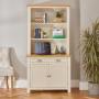 Cotswold Cream Painted Hideaway Computer Desk with Bookcase Top