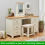 Cotswold Cream Twin Pedestal Dressing Table Set with Stool