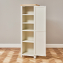 Cotswold Cream Painted Single Linen Storage Shaker Cupboard