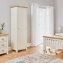 Cotswold Cream Painted Single Linen Storage Shaker Cupboard