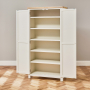 Cotswold Cream Painted Double Linen Storage Shaker Cupboard