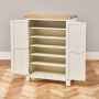 Cotswold Cream Painted Large Shoe Cupboard